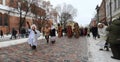 Three kings parades in Kaunas, Lithuania Royalty Free Stock Photo